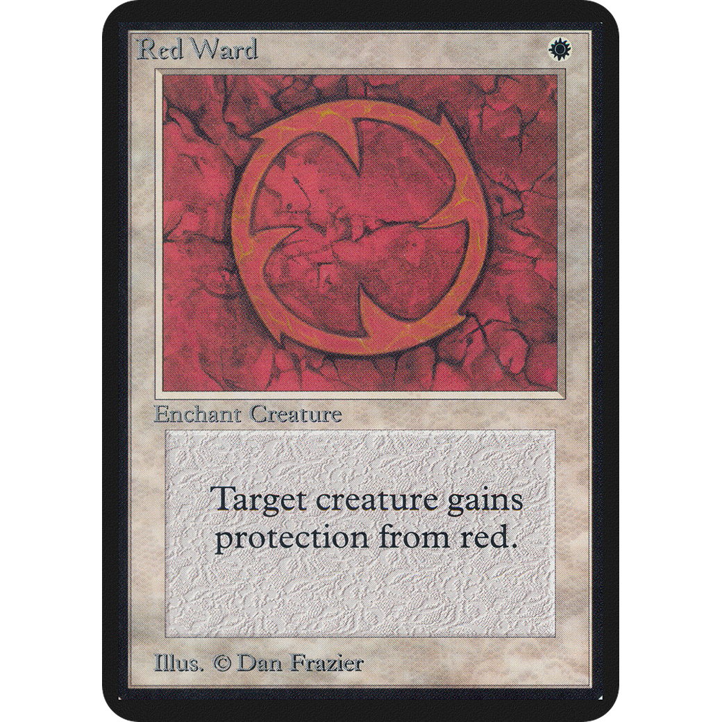 MTG Singles - Red Ward - Alpha - NM