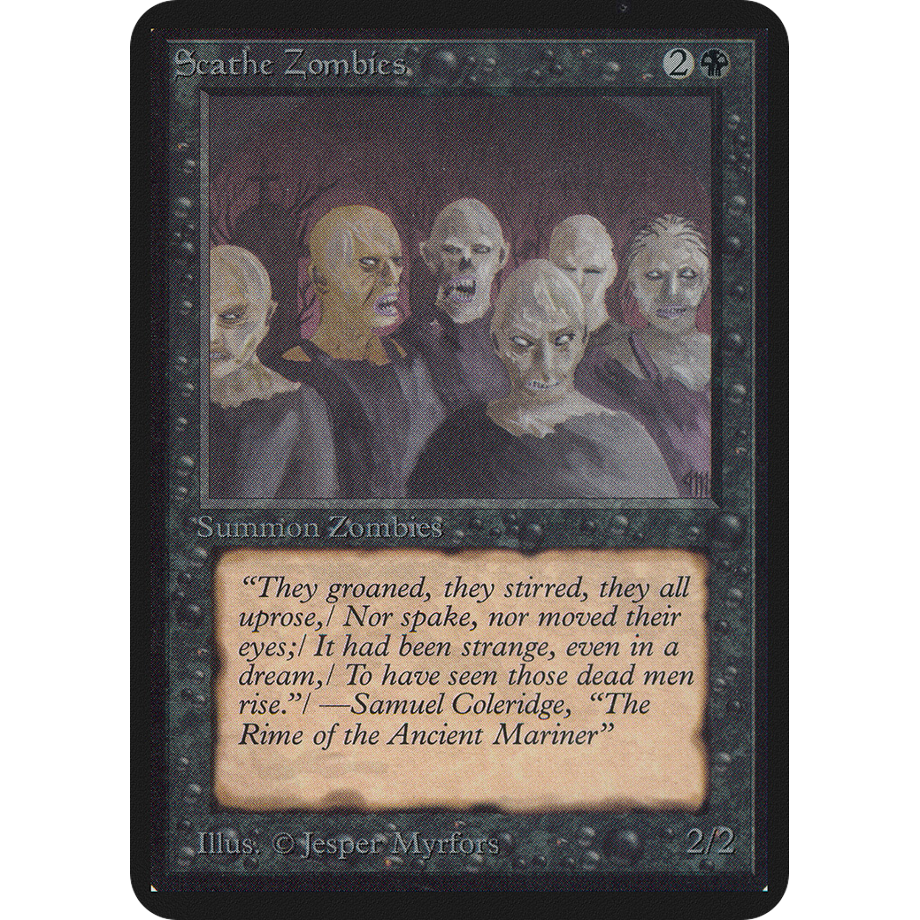 MTG Singles - Scathe Zombies - Alpha - NM