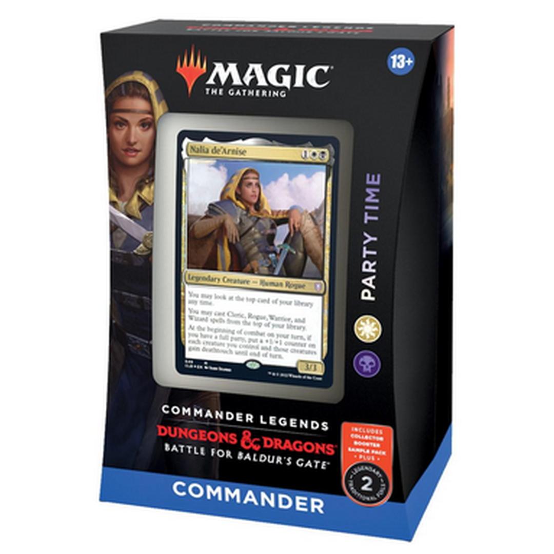 mtg gate deck commander MTG Commander Legends: Battle for Baldur's Gate Commander Deck etched Display Commander (a thick cardstock copy of the commander card with foil etched into the cards border and art) Magic The Gathering Commander Legends