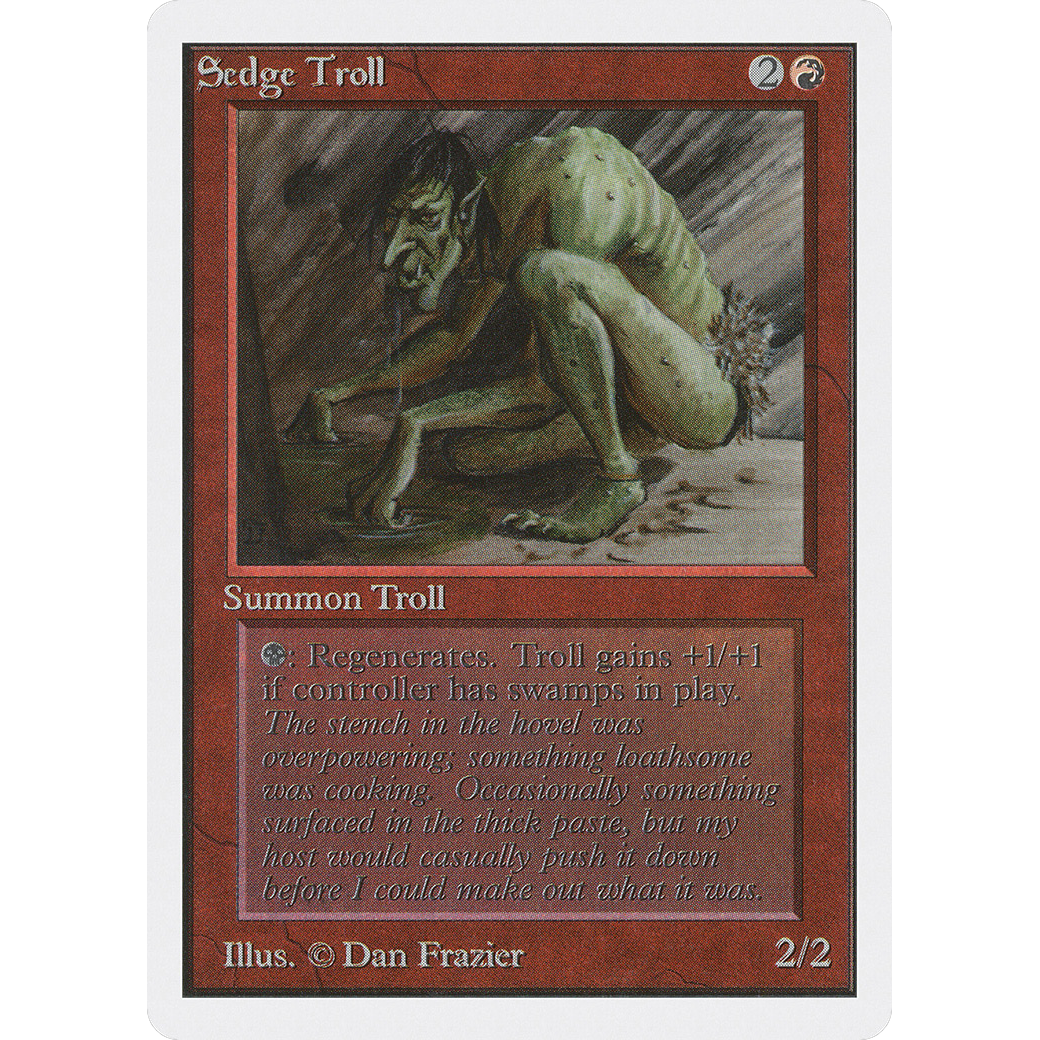MTG Singles - Sedge Troll - Unlimited - NM