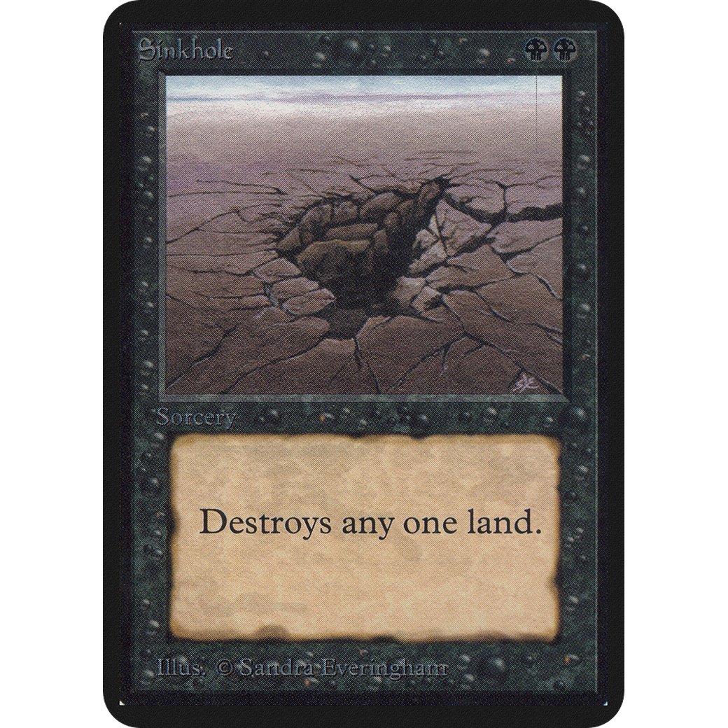 MTG Singles - Sinkhole - Alpha - NM