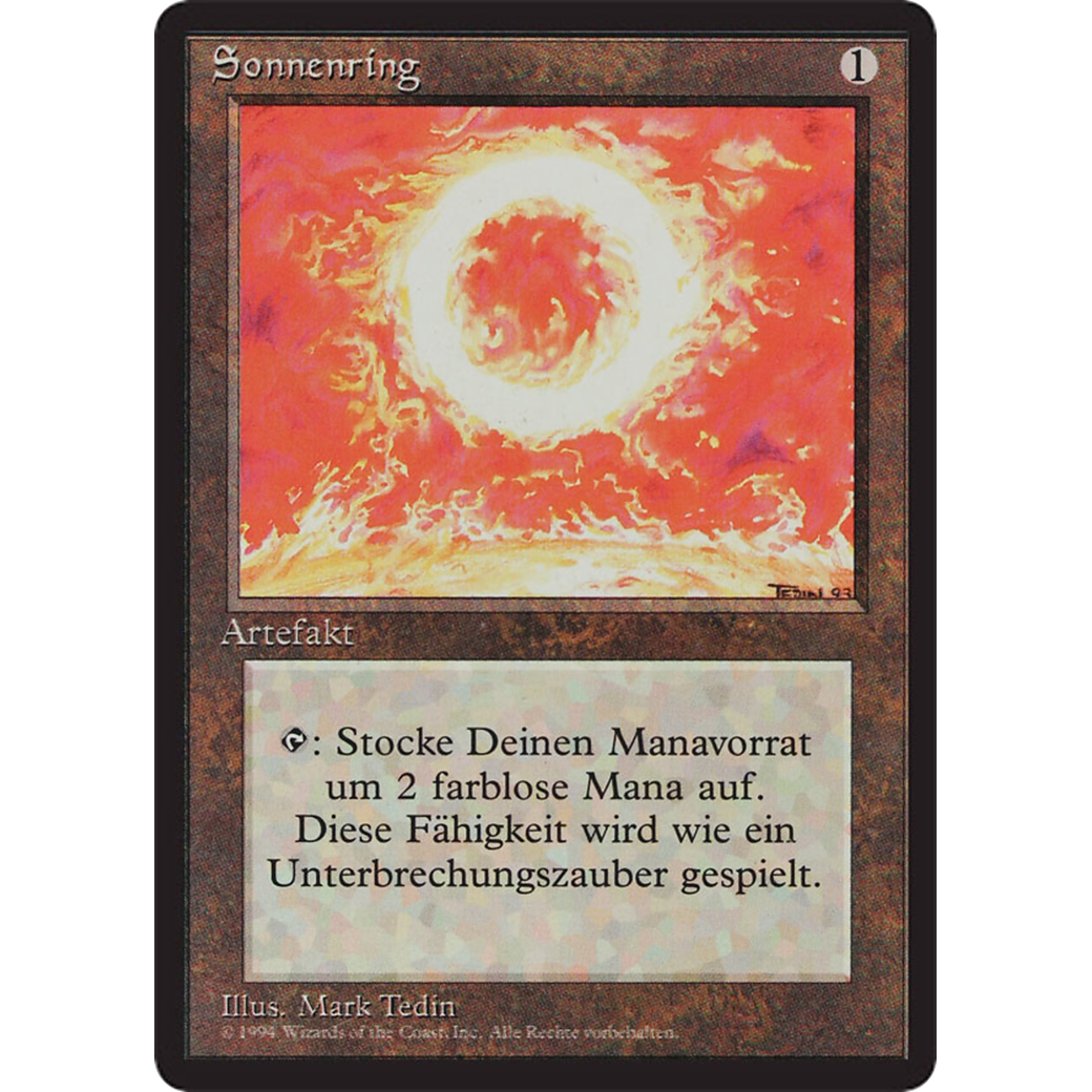 MTG Singles - Sol Ring - Foreign Black Bordered - German - NM