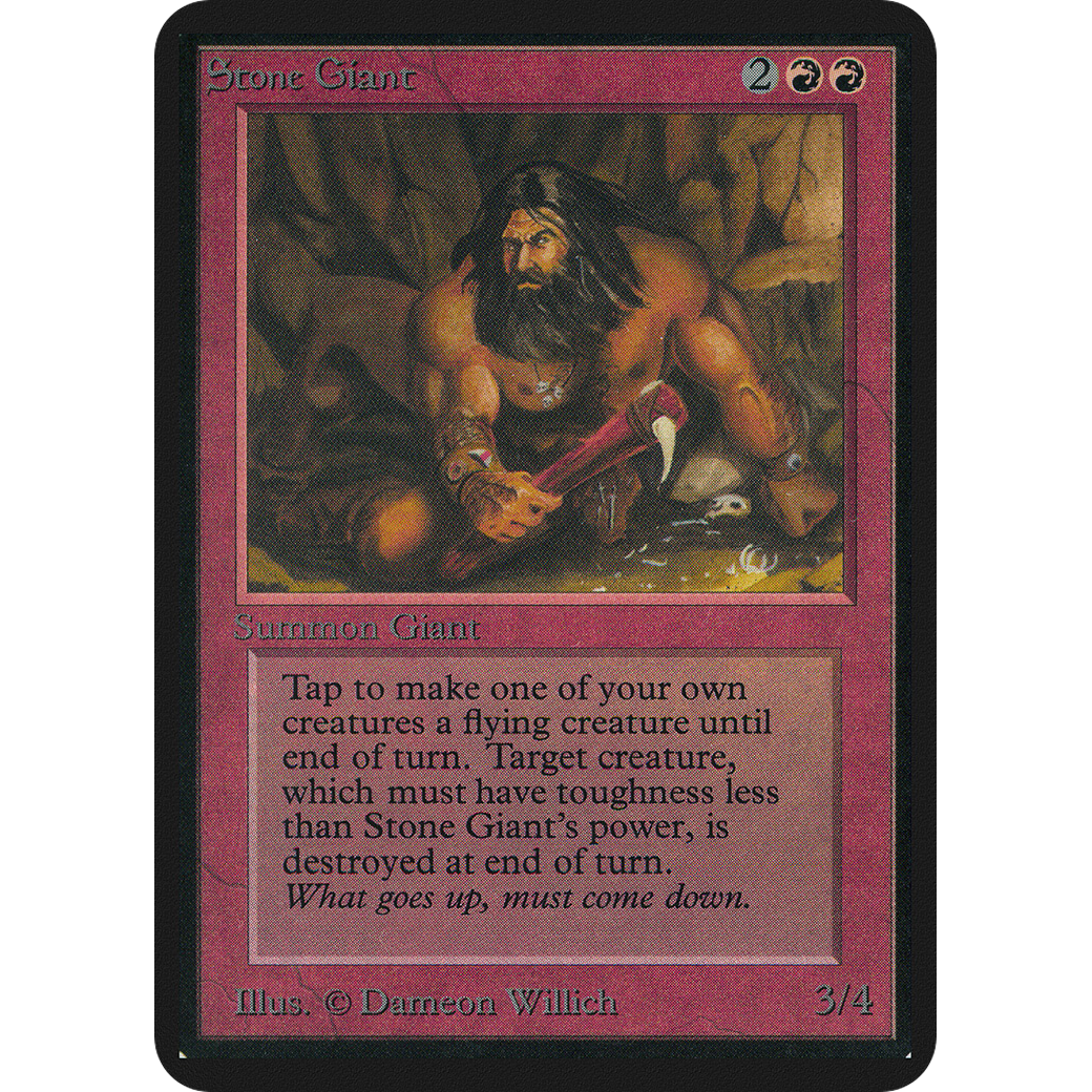 Magic the Gathering Stone Giant - Alpha NM