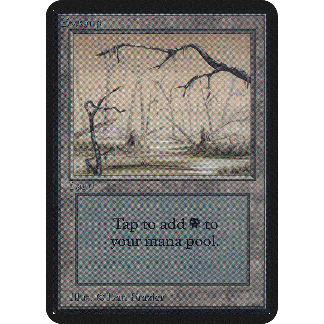 MTG Singles - Swamp (V.2) - Alpha - NM