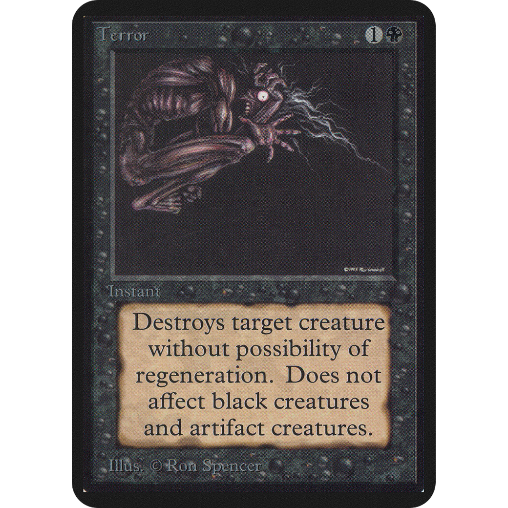 【MTG】恐怖(Terror) アルファ版 Terror - Alpha