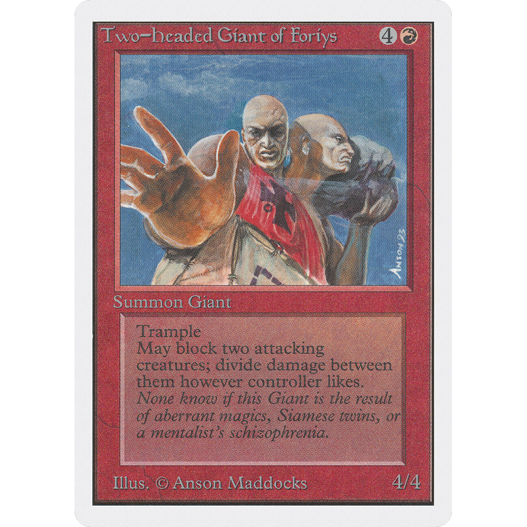 MTG Singles - Two-Headed Giant of Foriys - Unlimited - NM
