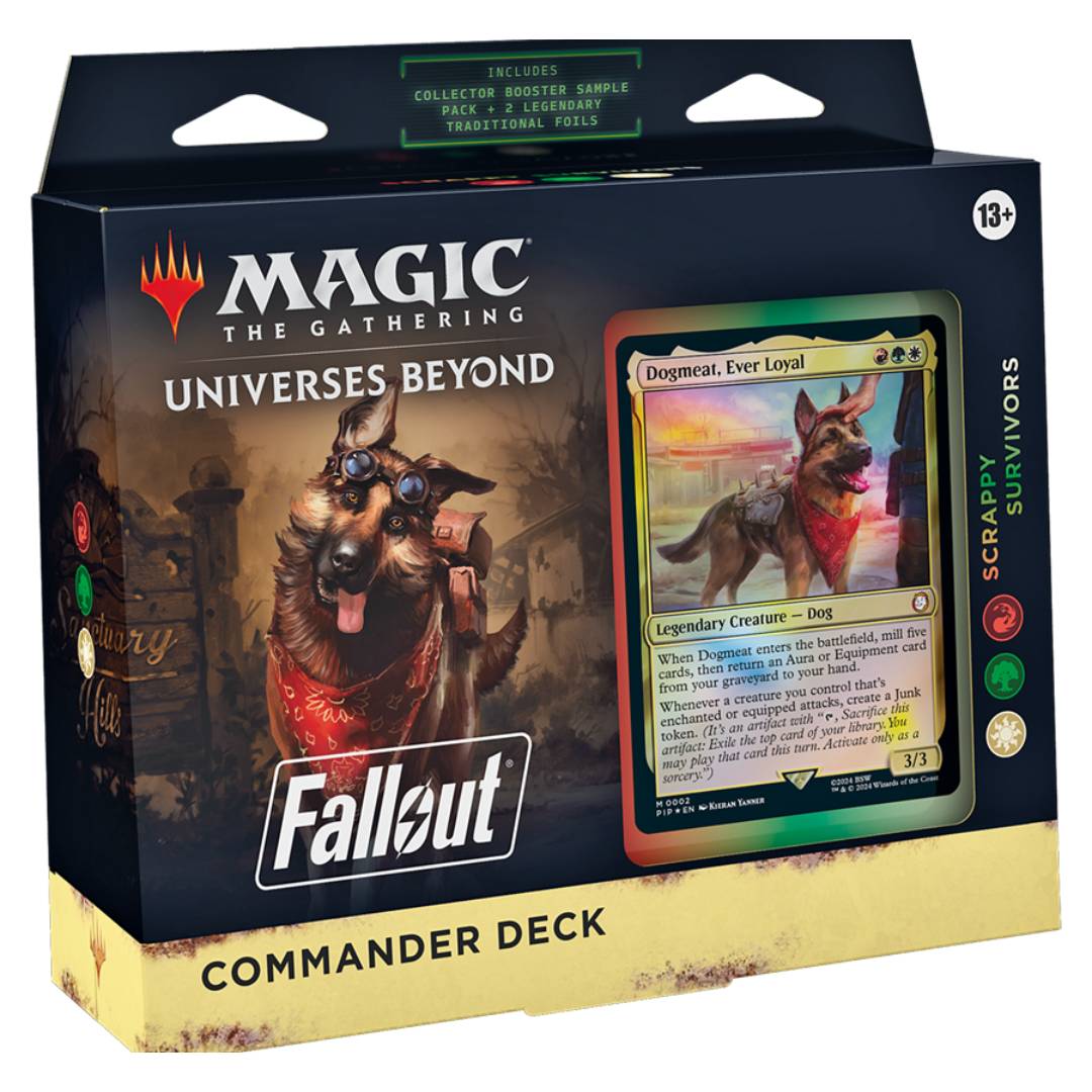 MTG Sealed Product - Universes Beyond: Fallout Commander Deck Scrappy Survivors -