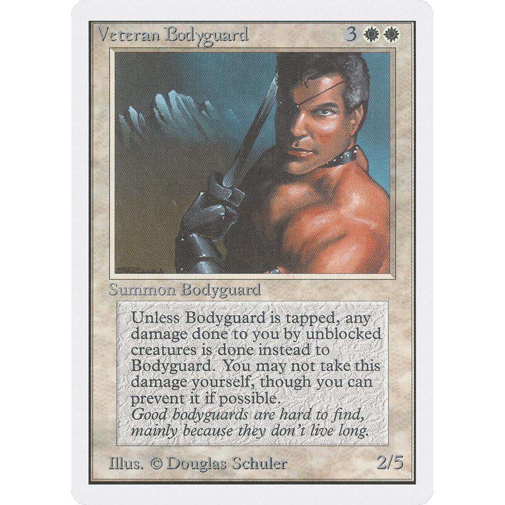MTG Singles - Veteran Bodyguard - Unlimited - NM