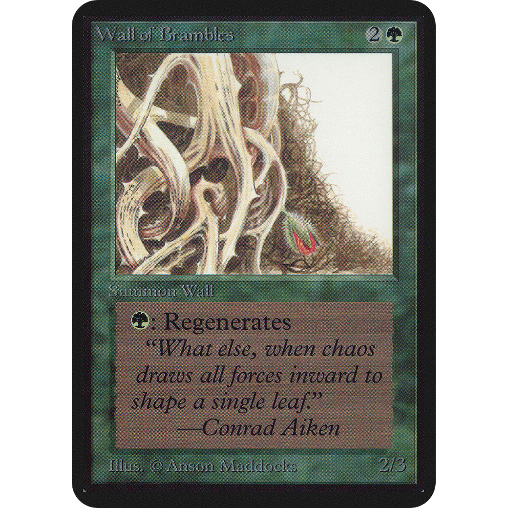 MTG Singles - Wall of Brambles - Alpha - NM