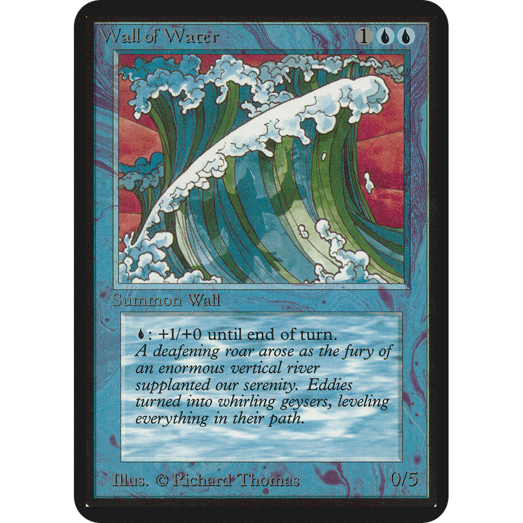 MTG Singles - Wall of Water - Alpha - NM