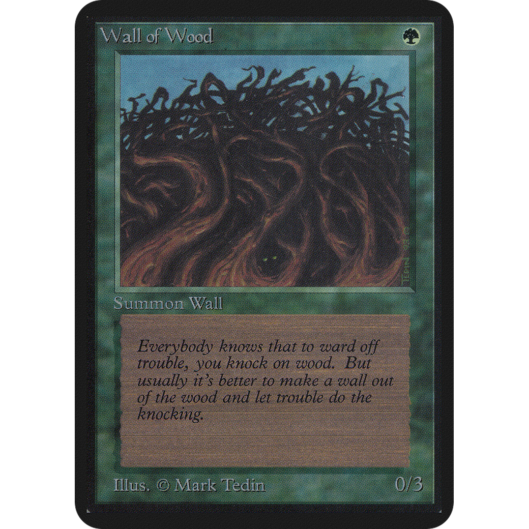 MTG Singles - Wall of Wood - Alpha - NM