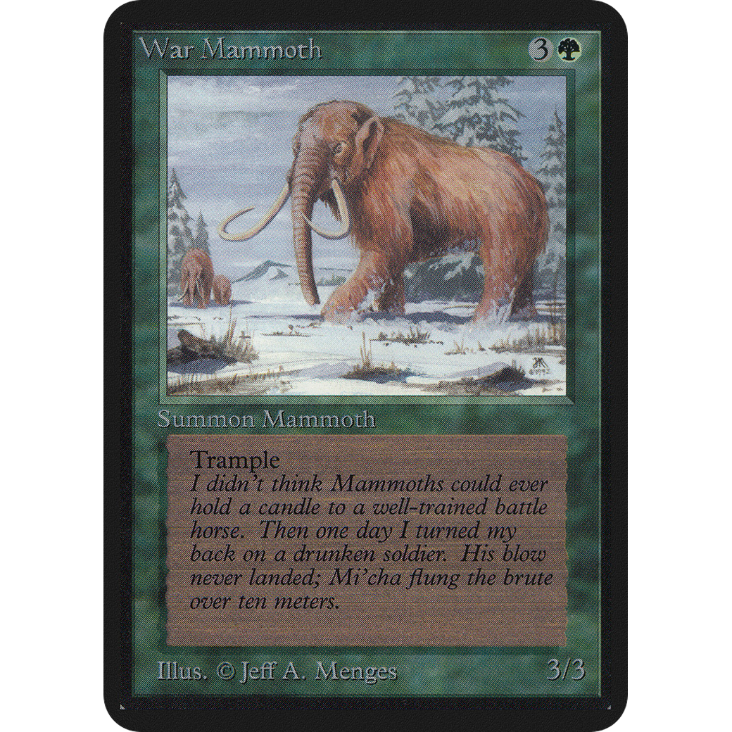 MTG Singles - War Mammoth - Alpha - NM