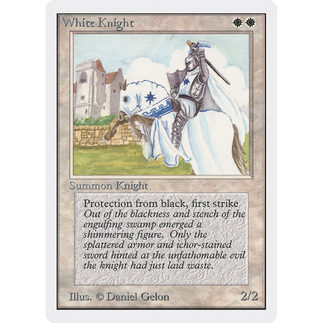 MTG Singles - White Knight - Unlimited - NM