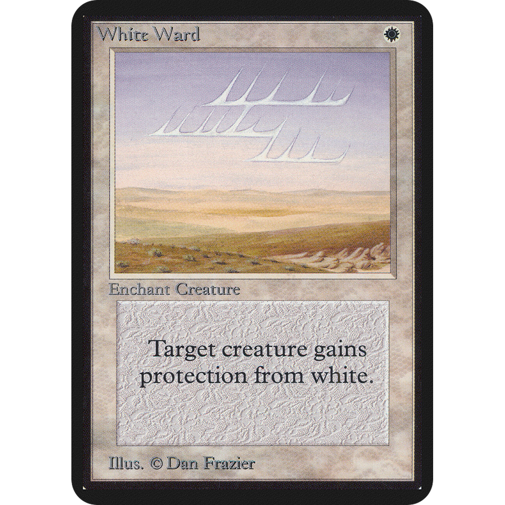 MTG Singles - White Ward - Alpha - NM
