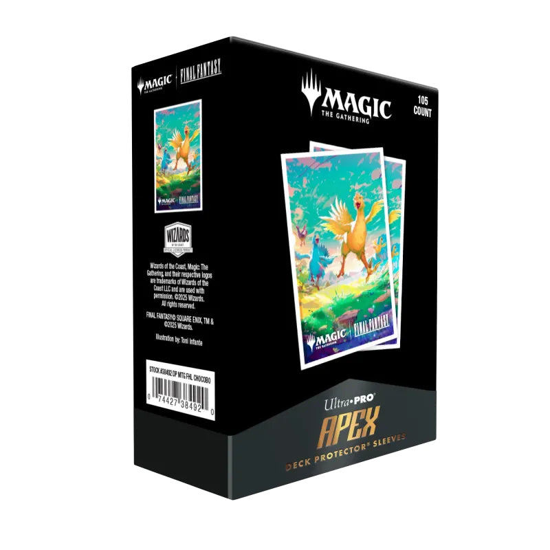 Gaming Supplies - Ultra Pro APEX Deck Protector Sleeves (105ct) - Final Fantasy - Chocobo Parade