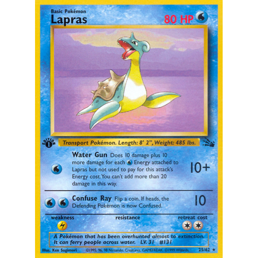PTCG Singles - Lapras (FO 25) - Fossil -