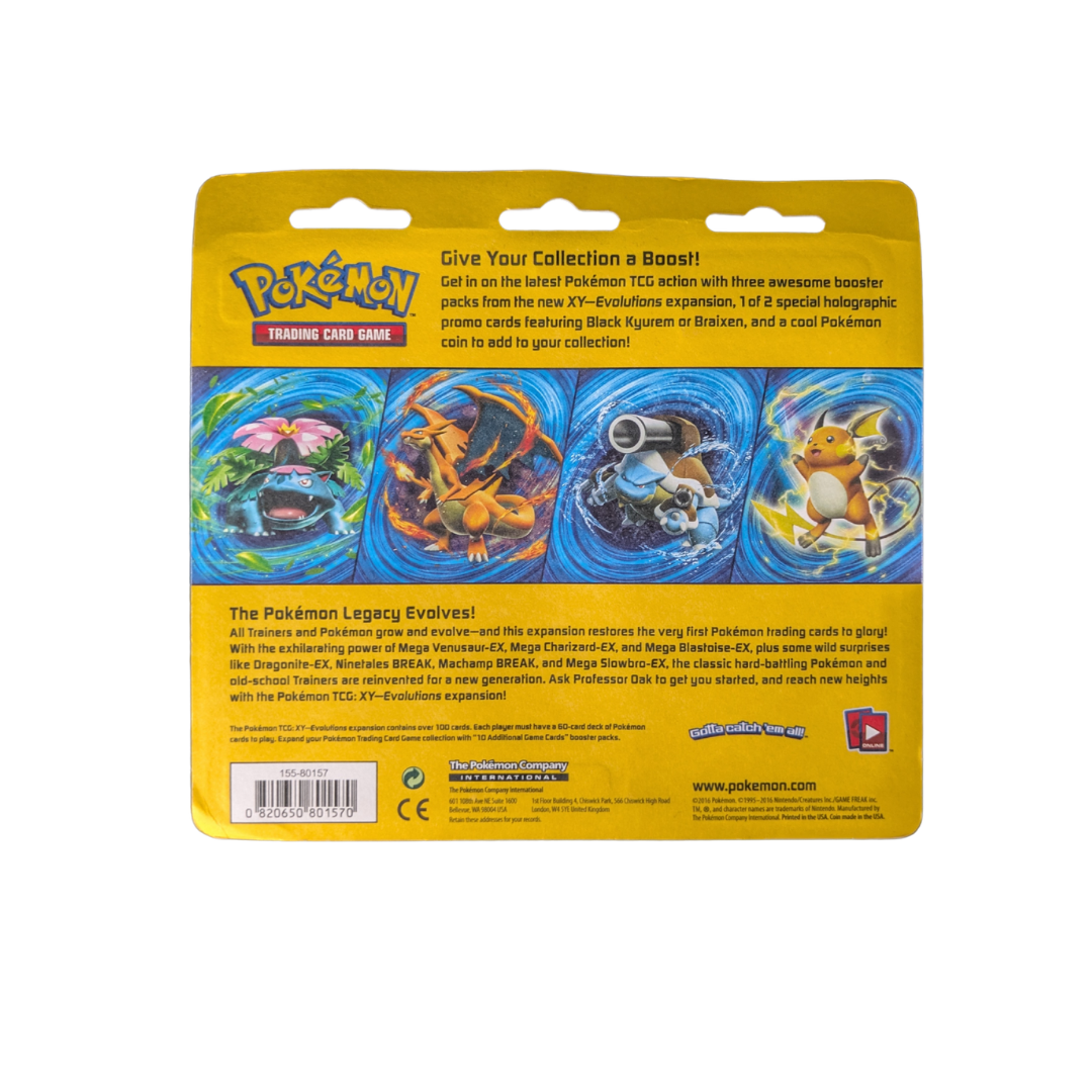 Evolutions: Black Kyurem 3-Pack Blister - Evolutions - English - Sealed