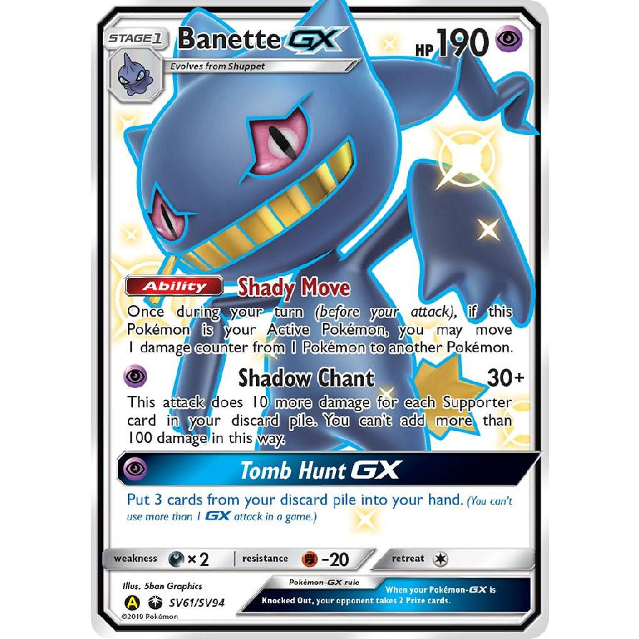 PTCG Singles - Banette GX (HIF SV61) - Hidden Fates -