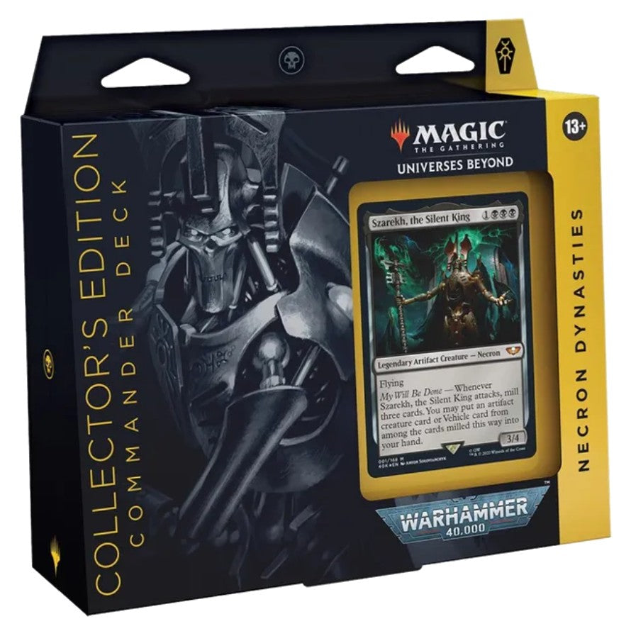 warhammer 40000 mtg commander deck Warhammer 40000 Commander Deck Necron Dynasties Collectors Edition