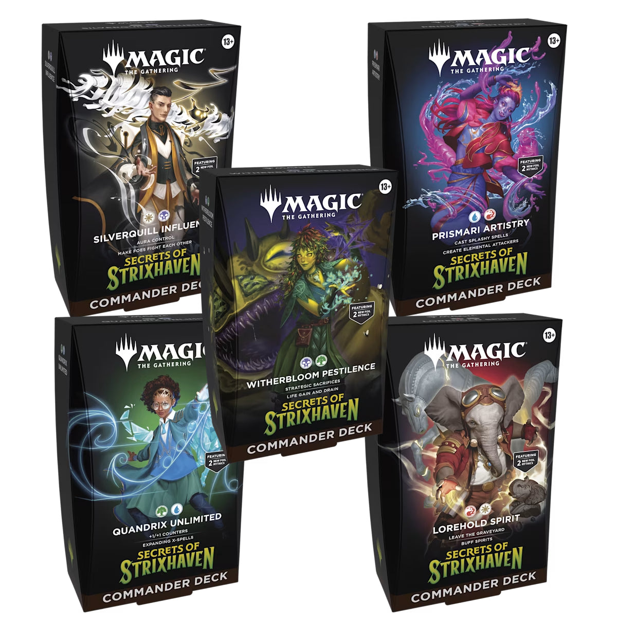 Secrets of Strixhaven Commander Deck Set Secrets of Strixhaven Commander Deck Set