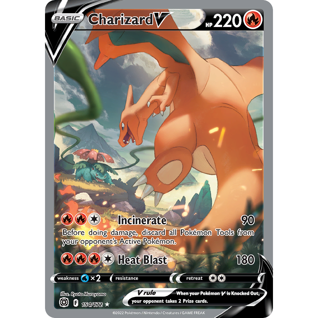 PTCG Singles - Charizard V (BRS 154) - Brilliant Stars -