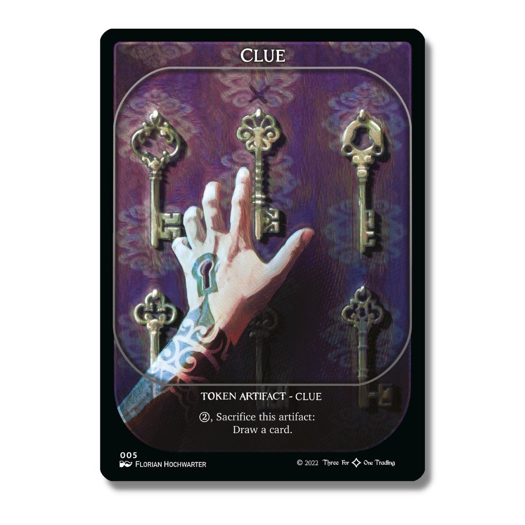 MTG Singles - 341 Token - Various Artworks - Clue (Pack of 3 Token Cards)