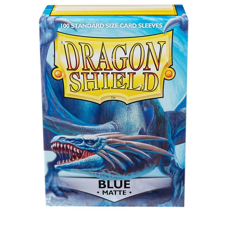 100 Dragon Shield Sleeves - Matte Blue
