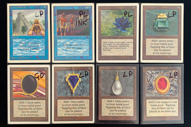 New Arrivals: PSA 8 Mox Sapphire, Unlimited Black Lotus and more FBB Dual Lands!