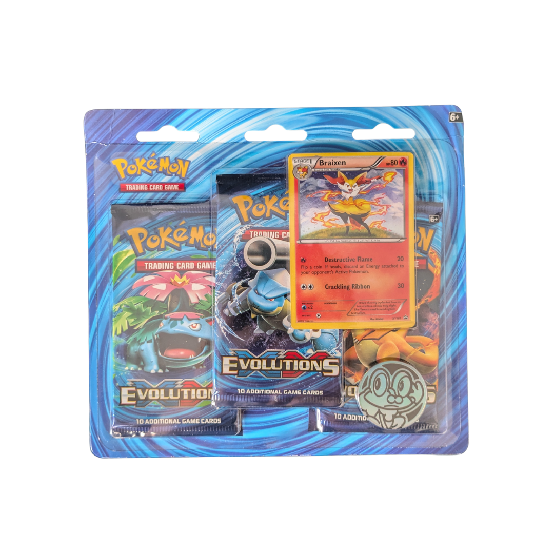 Evolutions: Braixen 3-Pack Blister - Evolutions - English - Sealed