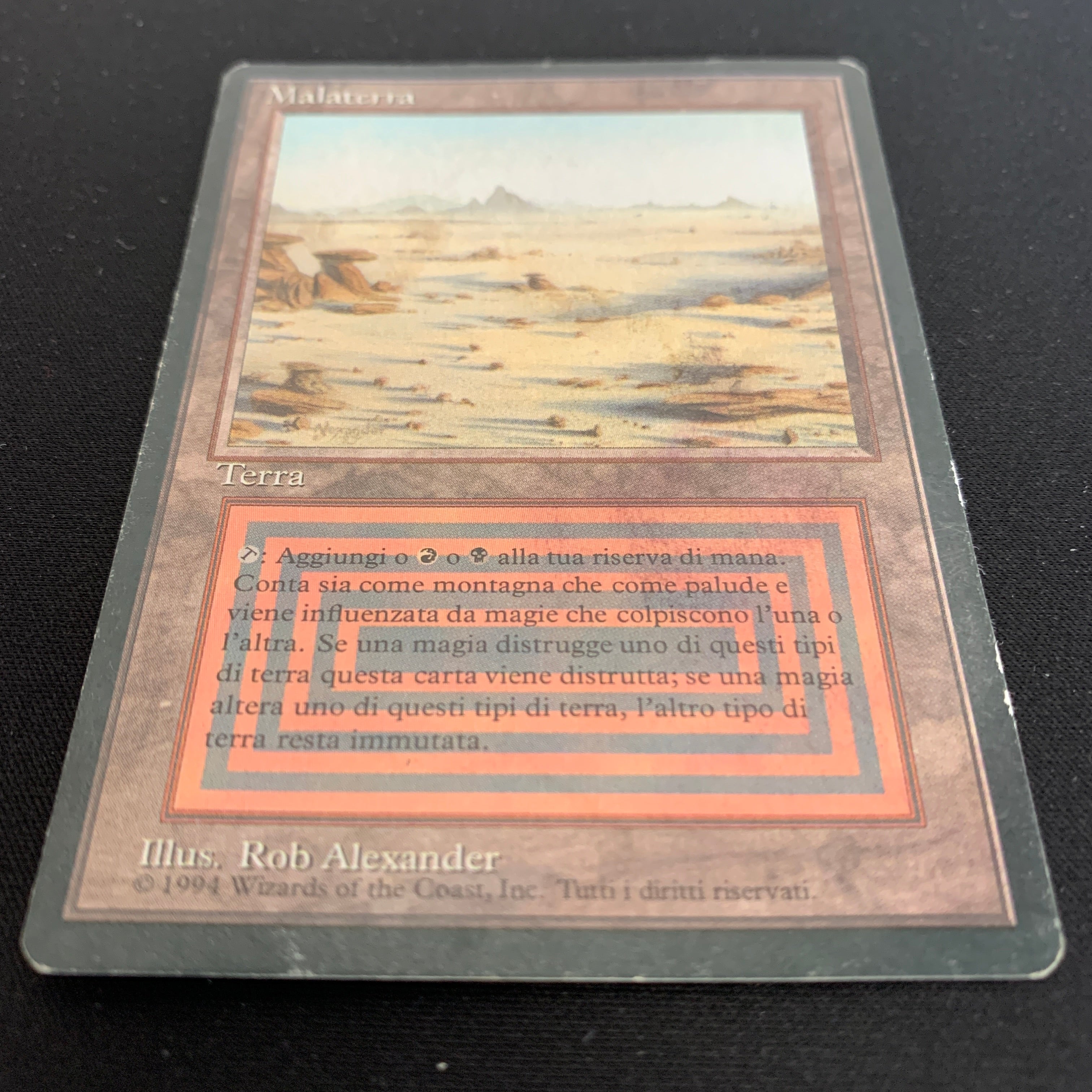 MTG bad lands イタリア語 1枚 赤黒 デュアルランド Badlands - Foreign Black Bordered