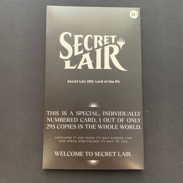 MTG Secret Lair Serialized Lord of The Pit MagicCon Barcelona - MagicCon Products - Sealed