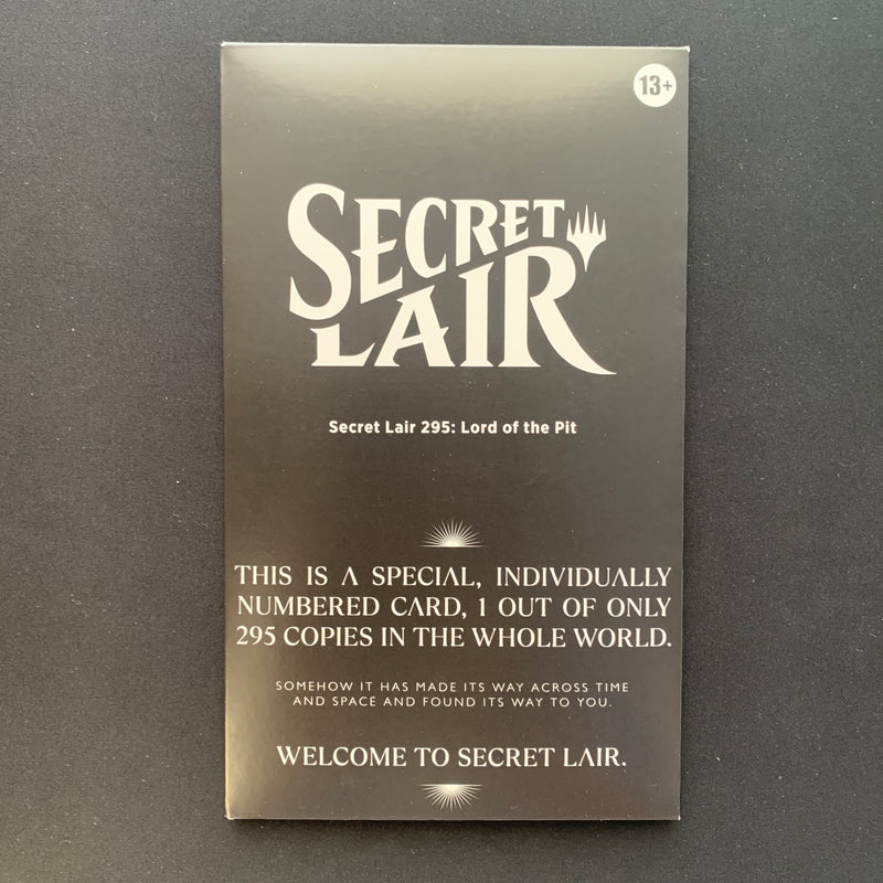 MTG Secret Lair Serialized Lord of The Pit MagicCon Barcelona - MagicCon Products - Sealed