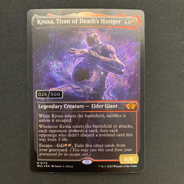 [FOIL] Kroxa, Titan of Death's Hunger (Serial Number) - Multiverse Legends - NM, 026/500