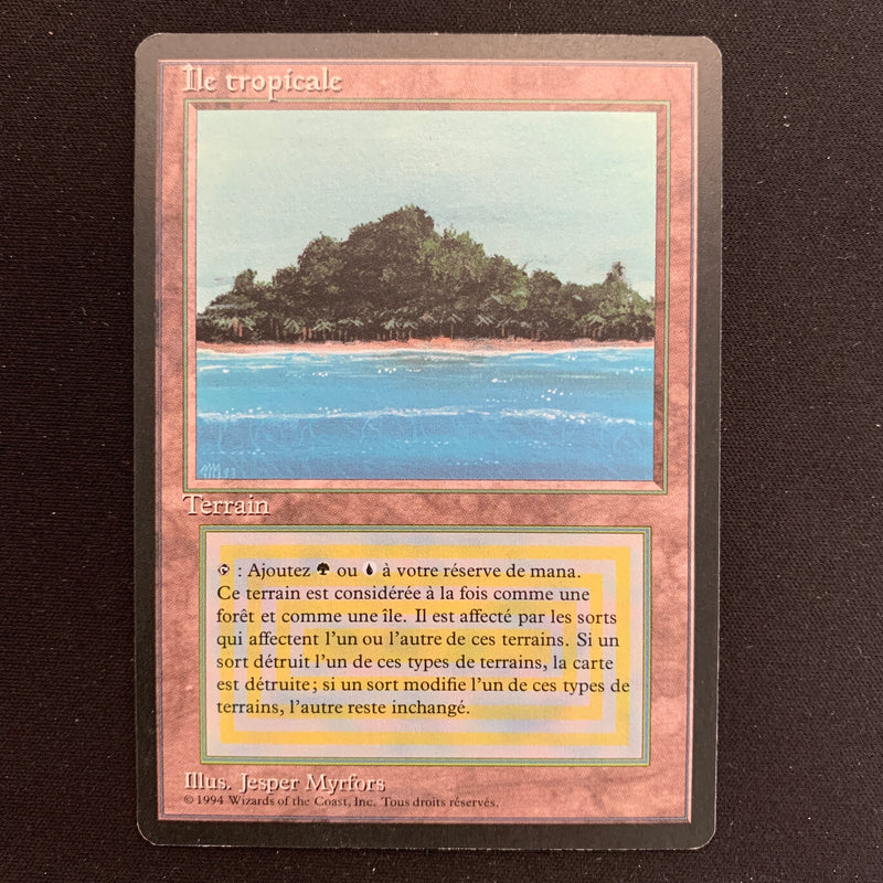 Tropical Island - Foreign Black Bordered - French