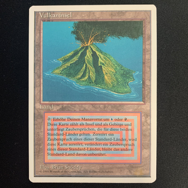 Volcanic Island - Foreign White Bordered - German