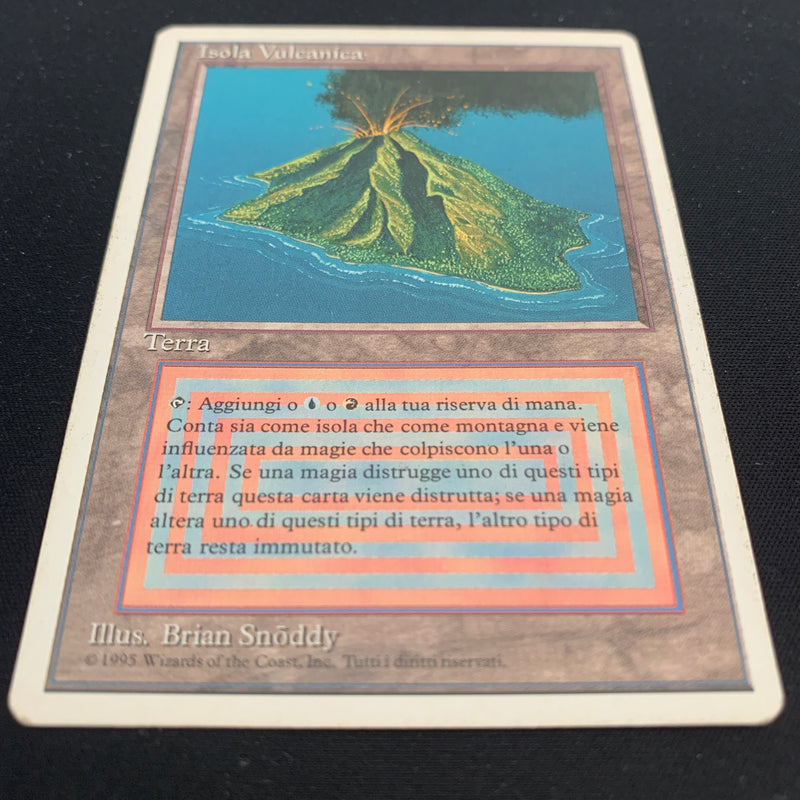 Volcanic Island - Foreign White Bordered - Italian