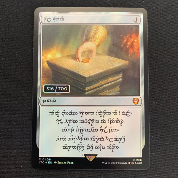 [FOIL] Sol Ring (Serial Number)  - Commander: the Lord of the Rings: Tales of Middle-earth: Extras - NM, 316/700