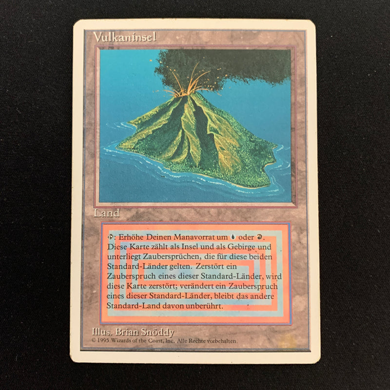 Volcanic Island - Foreign White Bordered - German