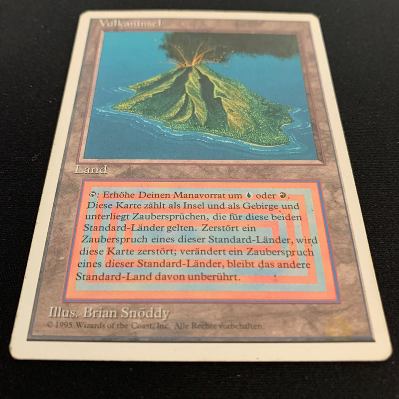 Volcanic Island - Foreign White Bordered - German