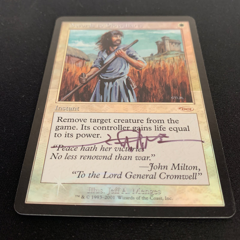 [FOIL] Swords to Plowshares - Friday Night Magic Promos - GD, SIGNED