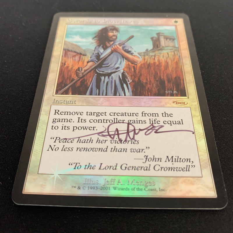 [FOIL] Swords to Plowshares - Friday Night Magic Promos - PL, SIGNED