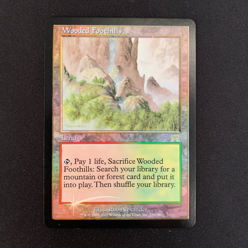 [FOIL] Wooded Foothills - Onslaught - NM