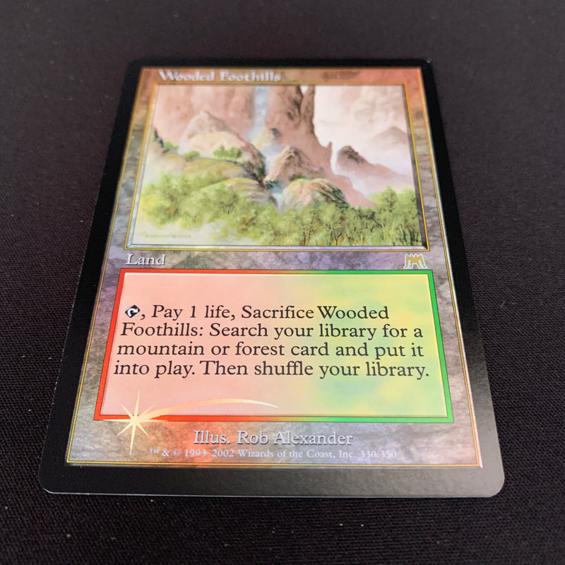 [FOIL] Wooded Foothills - Onslaught - NM