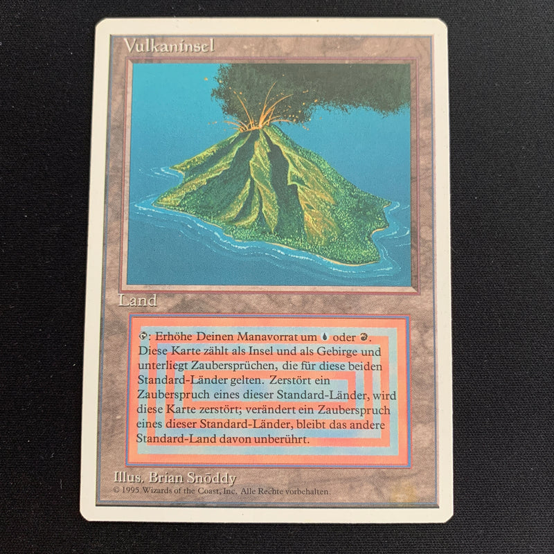 Volcanic Island - Foreign White Bordered - German