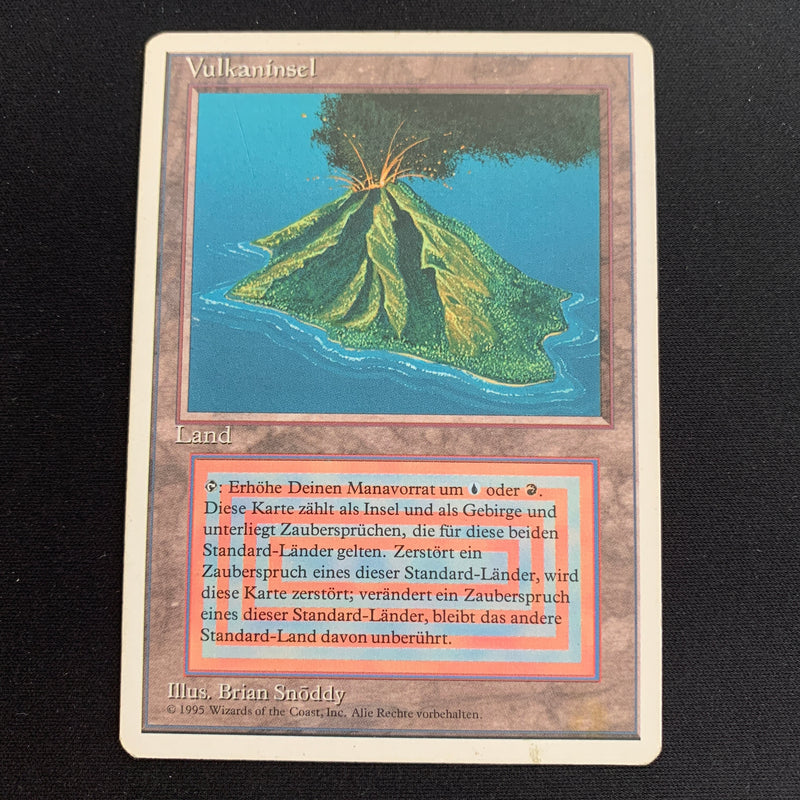 Volcanic Island - Foreign White Bordered - German