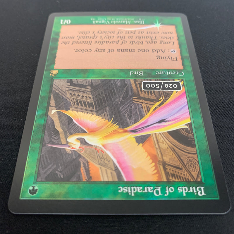 [FOIL] Birds of Paradise (Serialized) - Ravnica Remastered: Extras - NM, 28/500