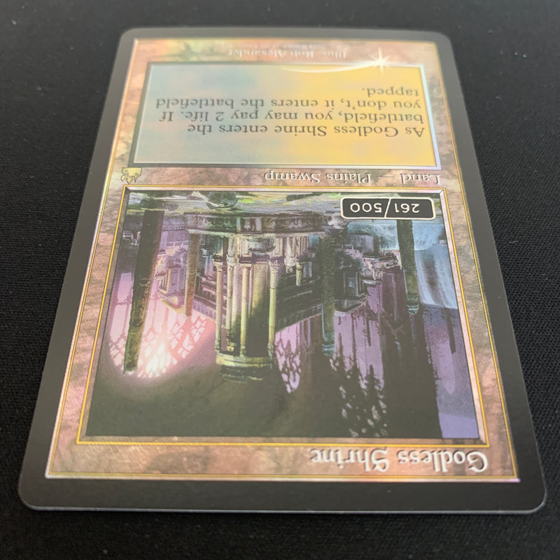 [FOIL] Godless Shrine (Serialized) - Ravnica Remastered: Extras - NM, 261/500