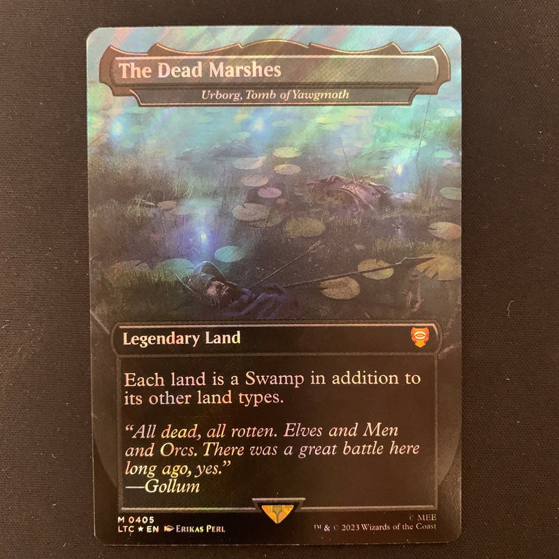 [FOIL] Urborg, Tomb of Yawgmoth (Surge Foil) - Commander: The Lord of the Rings: Tales of Middle-earth: Extras - NM