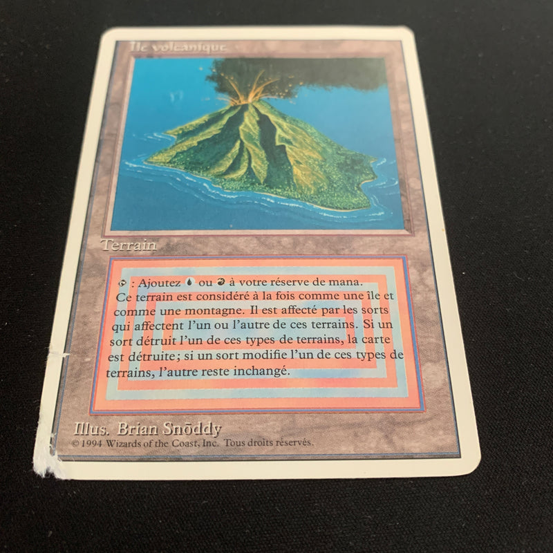 Volcanic Island - Foreign White Bordered - French