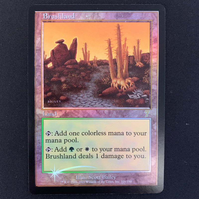 [FOIL] Brushland - Seventh Edition - NM